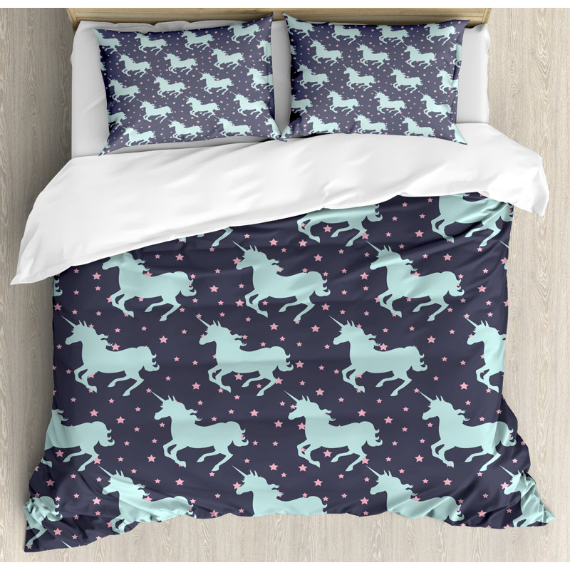Modern & Contemporary Duvet Cover, King Duvet Cover + 2 King Shams