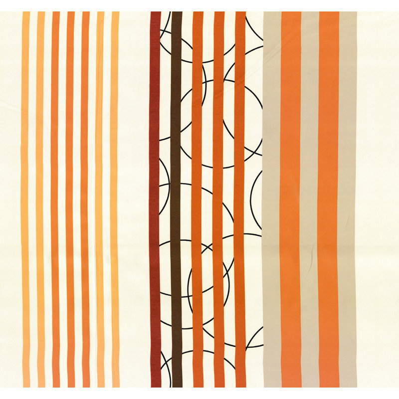 Peachey Synthetic Eyelet single Curtain Panel, opaque, 130cm Width x 180cm Drop, Orange