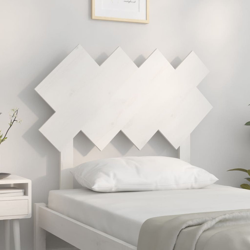 Kabid Solid Wood Headboard, White
