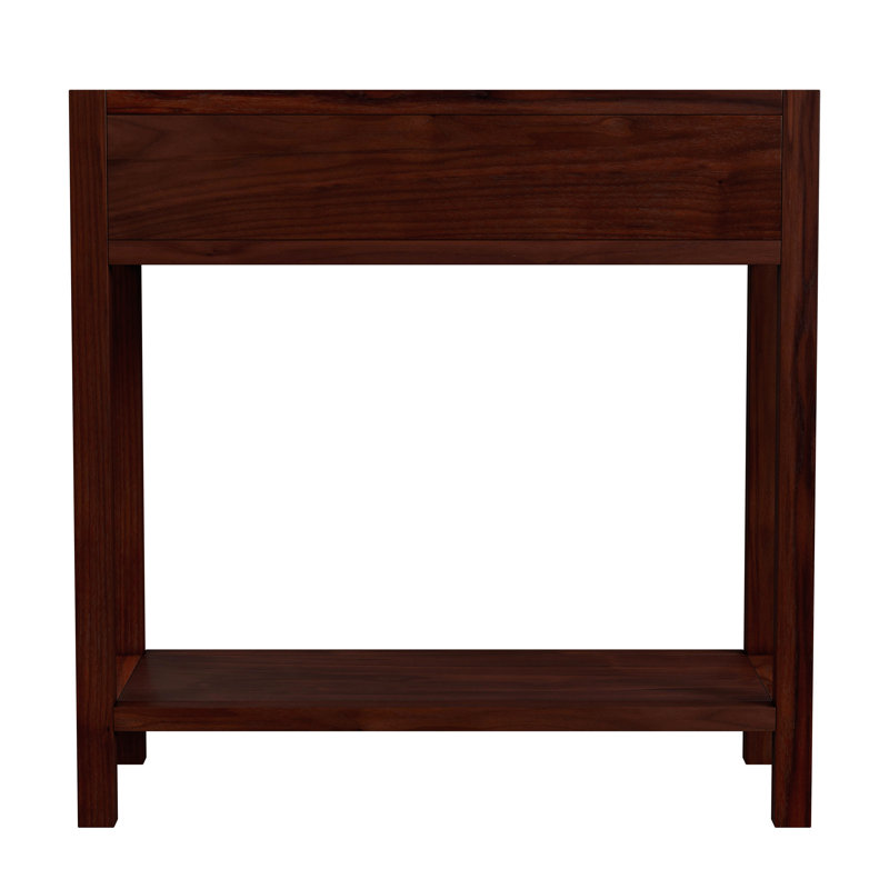 Lark 30" Wood 1-Drawer Nightstand, Brown