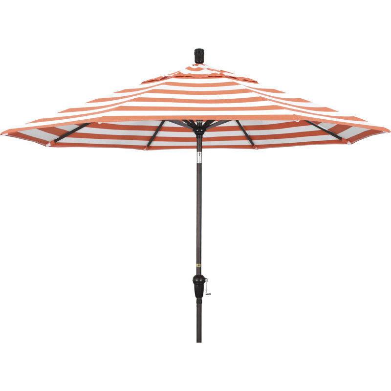 Parasol de marché 9 pi Austan, Taupe, Bronze, Manivelle