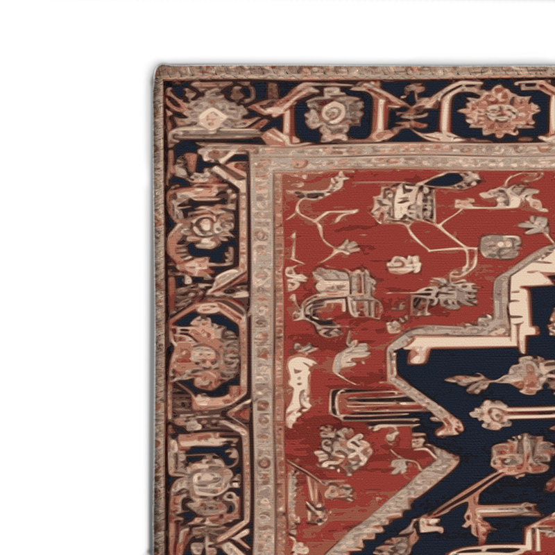 Tapis d'intérieur et d'extérieur brun Persian, Rectangulaire 2 pi x 3 pi