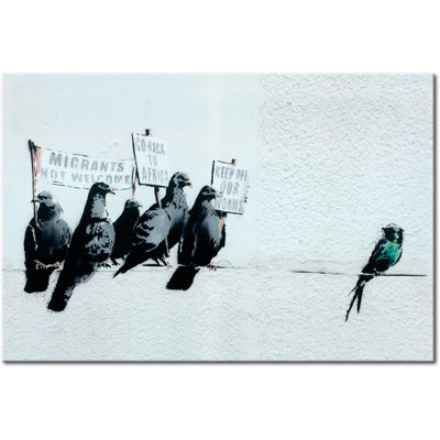" Protesting Birds " by Banksy