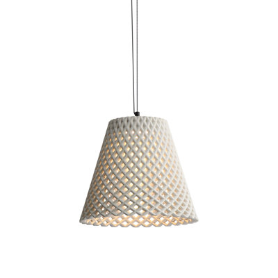 Traub 14" LED Pendant in Sandstone Cement