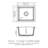 Quartz Kitchen Sink - 17.71"X15.74"X9" Black Granite Composite Undermount Kitchen Sink-121405300