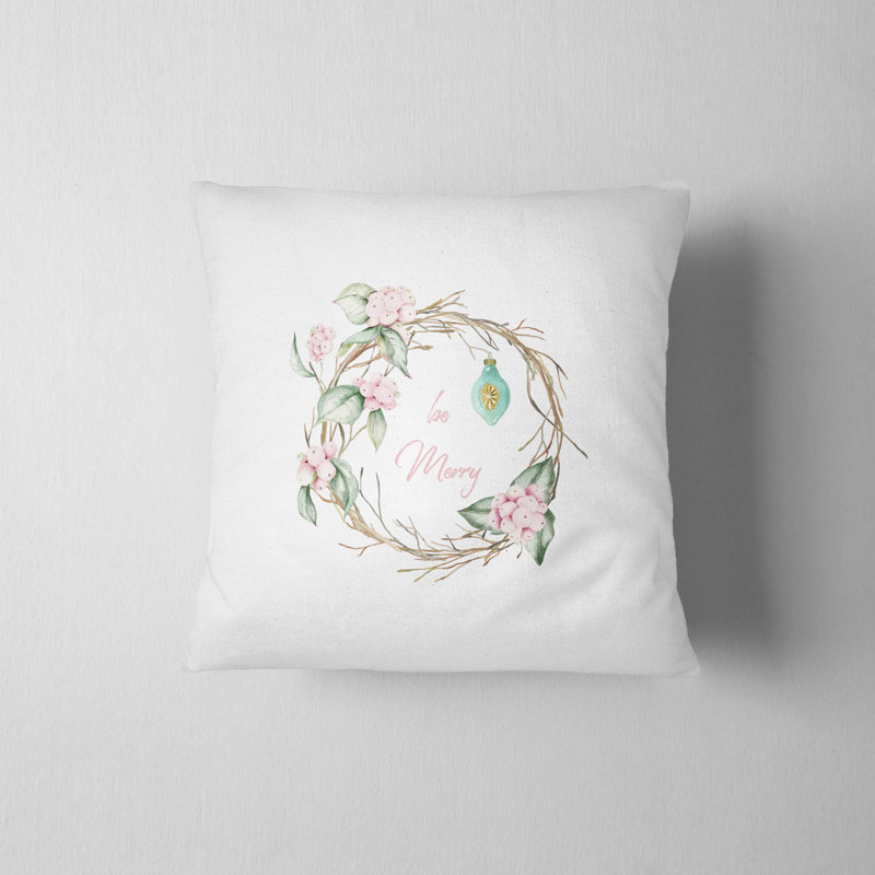 Housse de coussin Be Merry Holiday, H 16 po x l 16 po