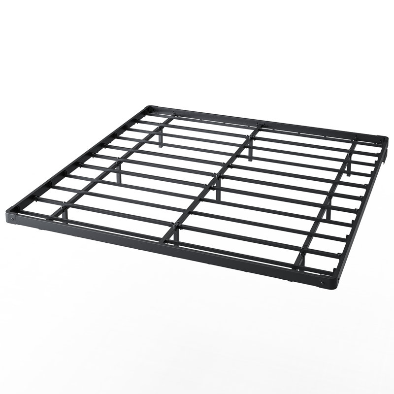 Kathrene Floating Bed Frame with LED Lights and Charging Station, King