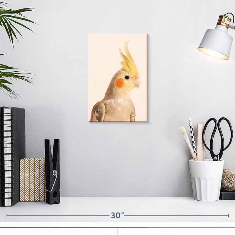 Brampt Smiling Cockatiel, 12" H x 8" W