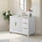 Lissandra 42" Single Bathroom Vanity In White With Engineered Stone Top