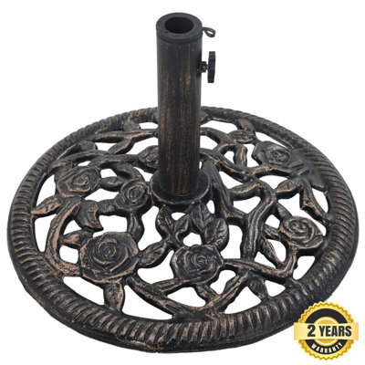 Laurita 12.06kg Cast Iron Free Standing Umbrella Base