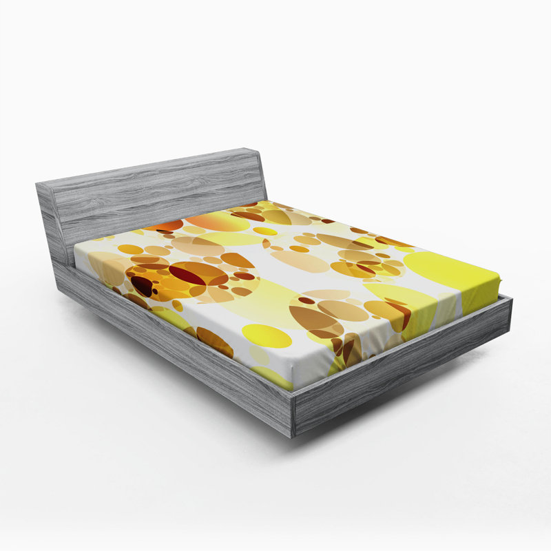 Microfiber Polka Dots Fitted Sheet, Full Fitted Sheet