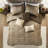 Full/queen Sized 6 Piece Bedding Comforter - , Pattern, Wash Pillows Full/queen, Material, Leaf Design, , Machine Throw
