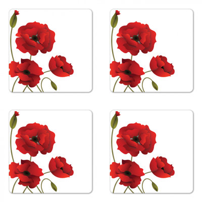 Sous-verre floral