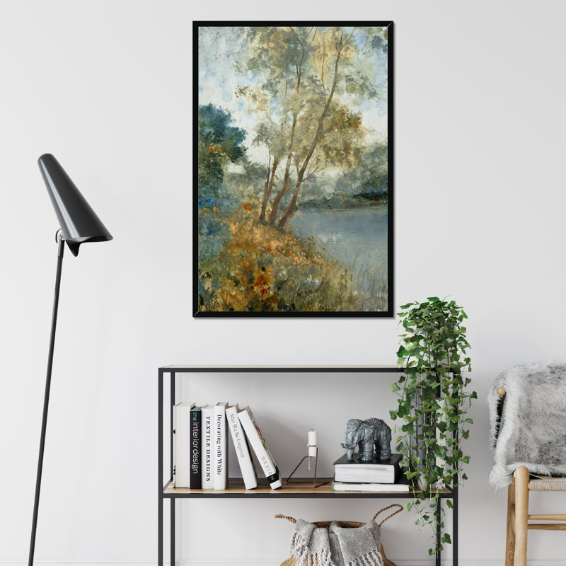 Ethereal Waters I by Tim O'Toole - Painting Print, Black Floater Framed Canvas, 46cm H x 30cm W