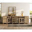 Buffet Scarlett avec 4 portes en verre, tablettes et tiroirs-82352300
