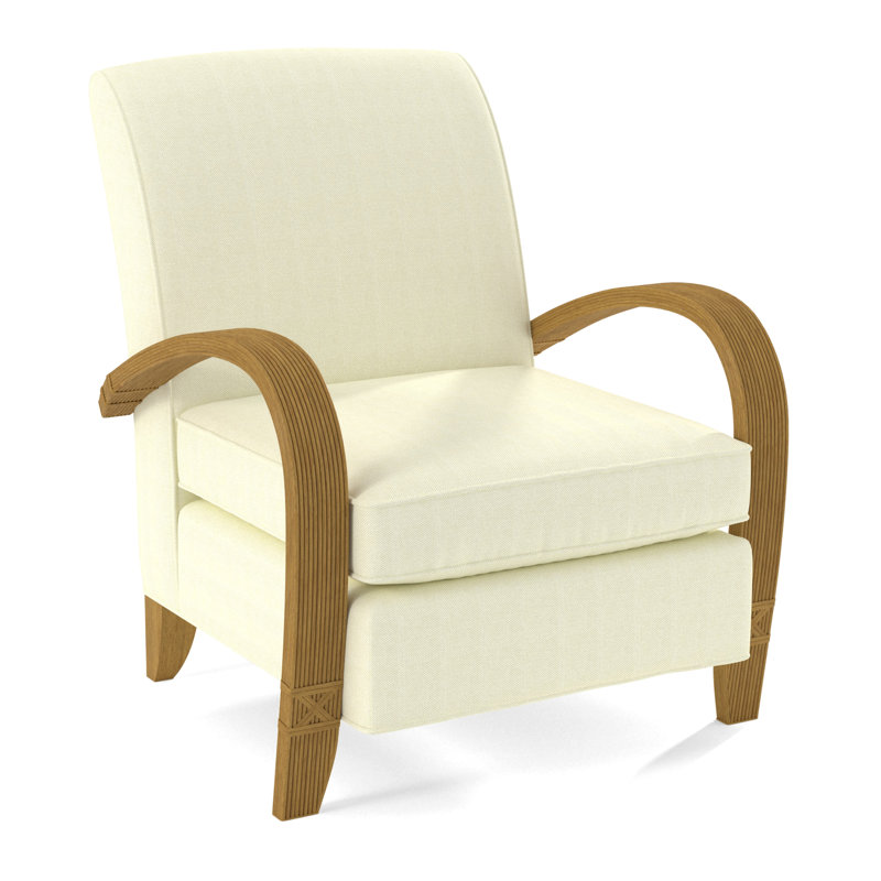 Vero Armchair, Honey, White Performance Fabric; 0851-94