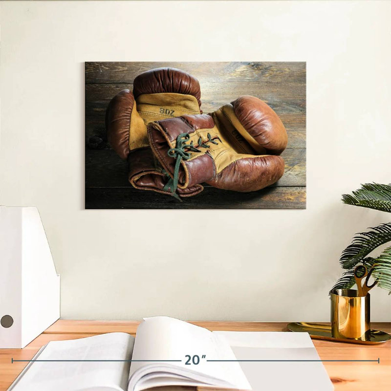 Sireci Antique Boxing Gloves, 8" H x 12" W