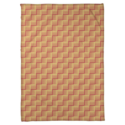 Couverture polaire à rayures classic basketweave