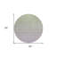 Tapis rond lavable ombré 8 po pour l'intérieur et l'extérieur