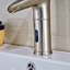 Robinet de salle de bain à DEL avec capteur de mouvement automatique BathSelect Ariana - finition nickel brossé