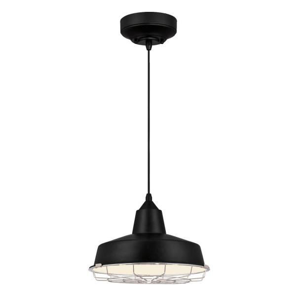 Sally 1 - Light LED Dome Pendant, Black