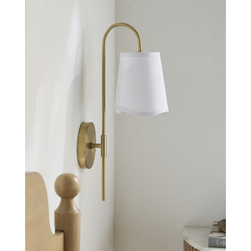 Applique murale en fer 1 lumière Imilian H 19 ", Doré