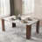 Hettie Faux Marble Top Dining Table