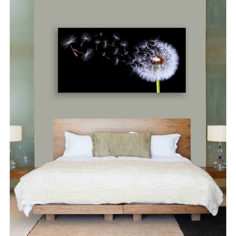 «Flying Dandelion», art mural sur toile, H 30 po x l 60 po x P 1,5 po