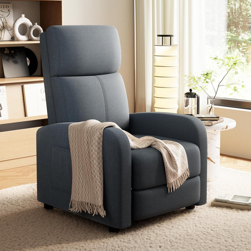 Upholstered Accent Chair, Blue