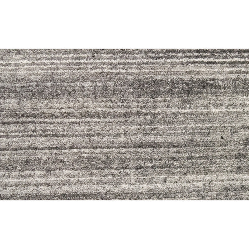 Striped Area Rug in Gray