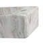 Mini-lavabo de salle de bain rectangulaire encastré mural moderne en céramique l 15 po x P 8,5 po Felix, robinet droit, marbre gris mat-113434462