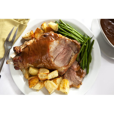 Lamb Dinner - Wrapped Canvas Print