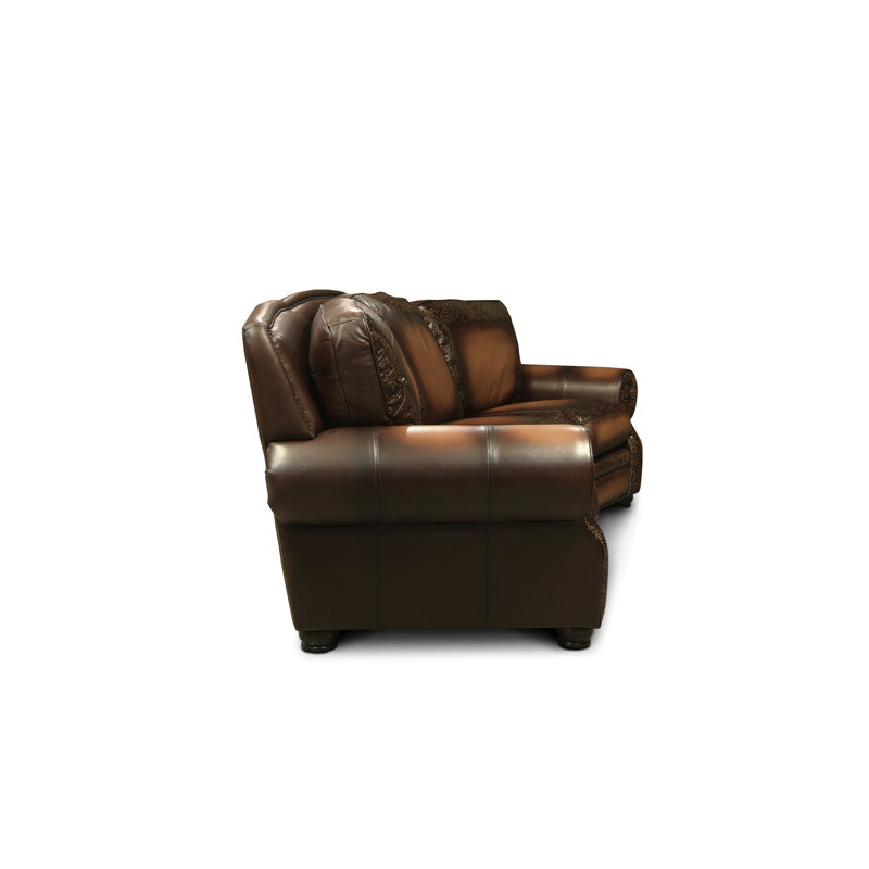 Balmoral Leather Sofa, Yes, Mustang (Maestro Artisano), Espresso