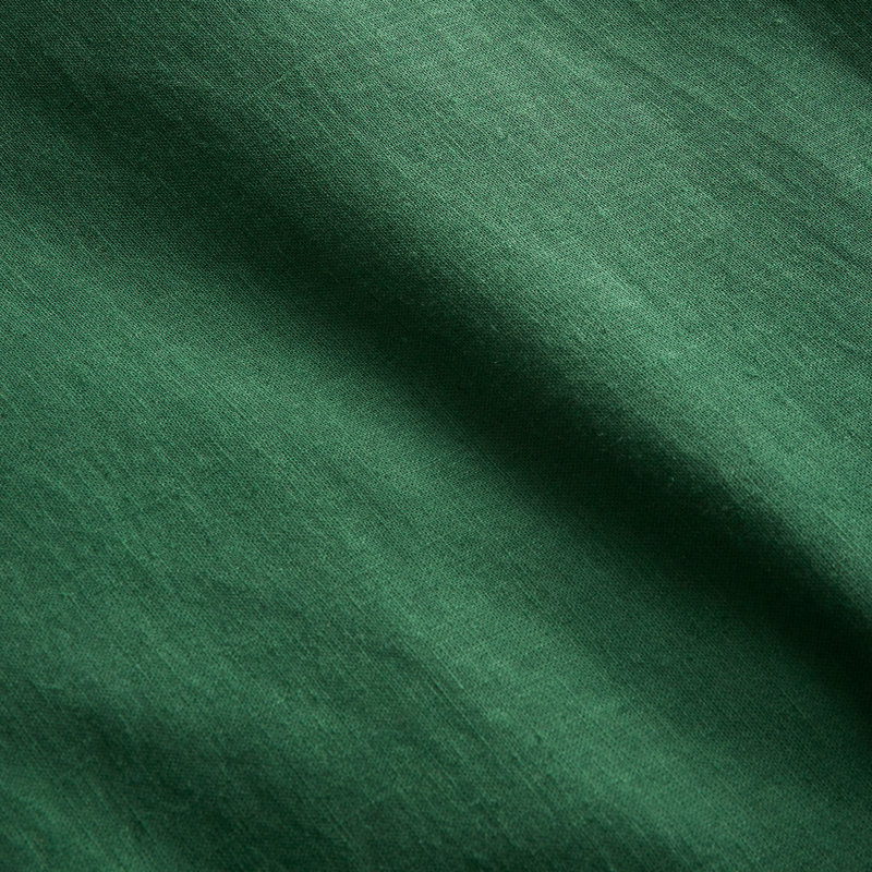 Relaxed Cotton Linen Duvet Cover Set, Super King - 2 Standard Pillowcases, Green