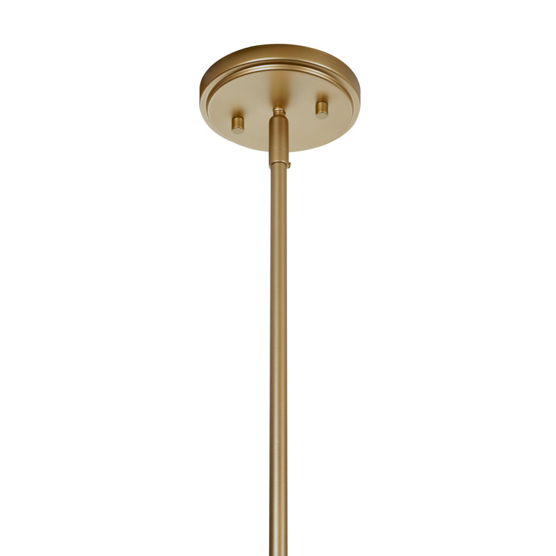 Luminaire suspendu géométrique 1 lumière Gwendel, Laiton antique