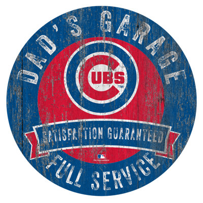 Le garage de papa, impression sur bois MLB