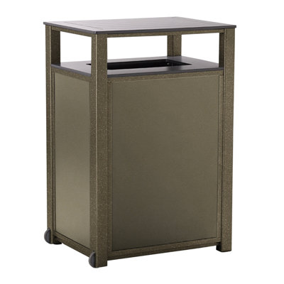 Aluminum Open Pull Out Trash Can