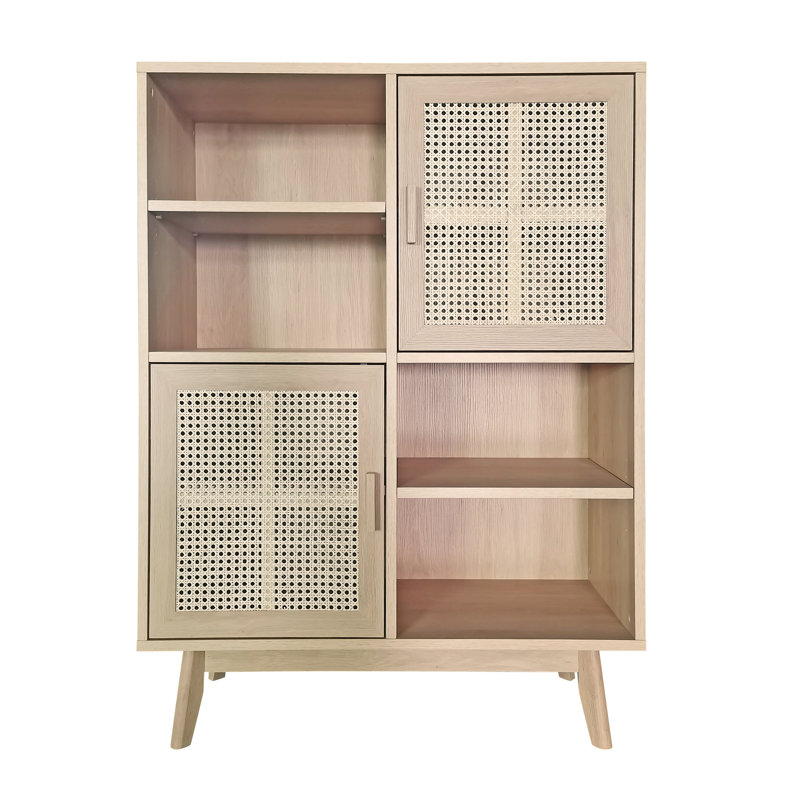 Advika 120cm H x 90cm W Bookcase