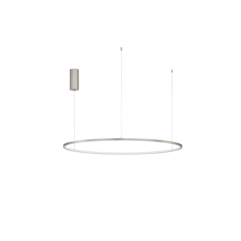 1 - Light Silver LED Cylinder Pendant