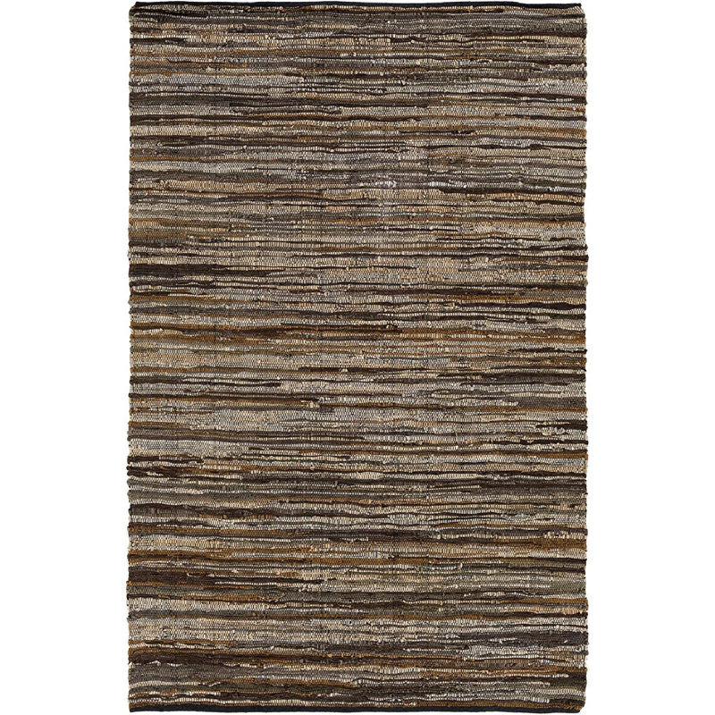 Altum Leather Abstract Indoor Rug, Rectangle 5' x 7'6"