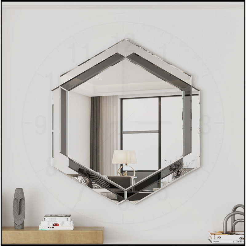 Élégant miroir rond décoratif mural pour la maison, idéal pour diverses pièces et espaces