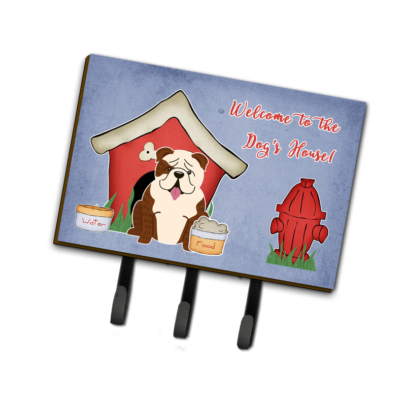 Porte-clés ou laisse de bringé pour chien bouledogue english house