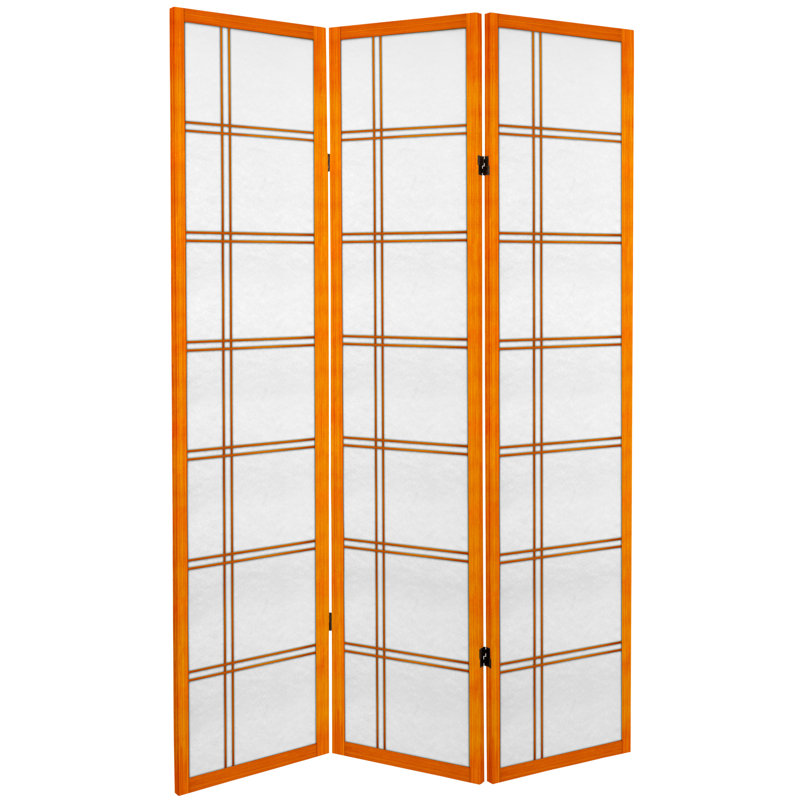 Cloison pliante en toile imprimée H 71 po Nayo, Miel, 3