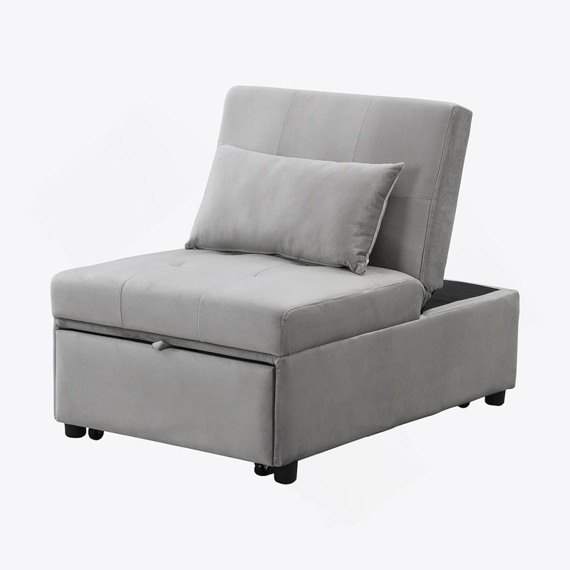 Repose-pieds rectangulaire capitonné en velours
