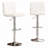 Sachel Swivel Faux Leather Adjustable Hydraulic Bar Stool Dining Chair, 2pcs-1595424701