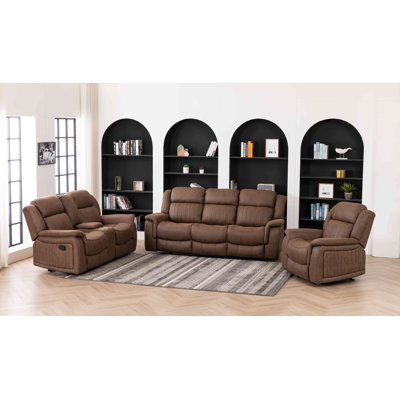 Lezer 3 - Piece Faux Leather Living Room Set by 17 Stories