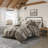 Contemporary 5 Piece Bedding Sets Brown King Cal King Polyester Comforter