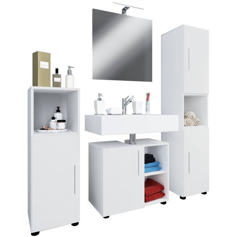 Rakelle Bathroom Furniture Suite, White
