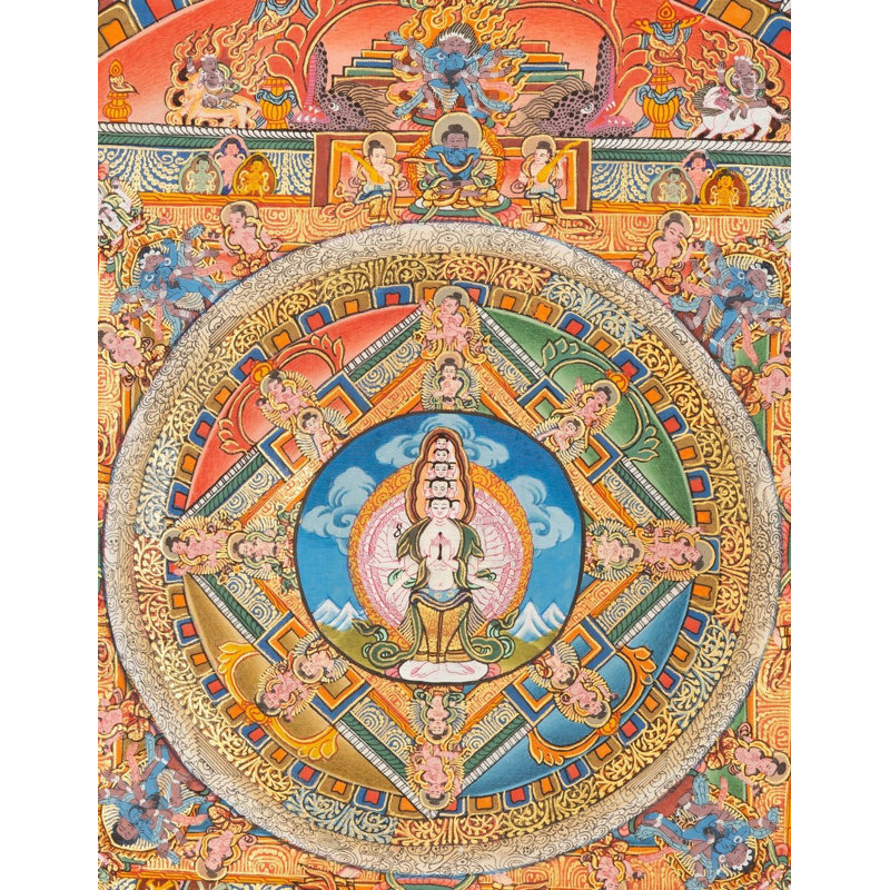 Lokeshvara Mandala (Brocadeless Thangka)