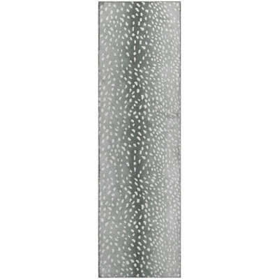 Premium Machine Washable Merilou AMF44 Gray Rug